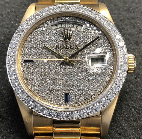 gold clad rolex|rolex gold diamond dial.